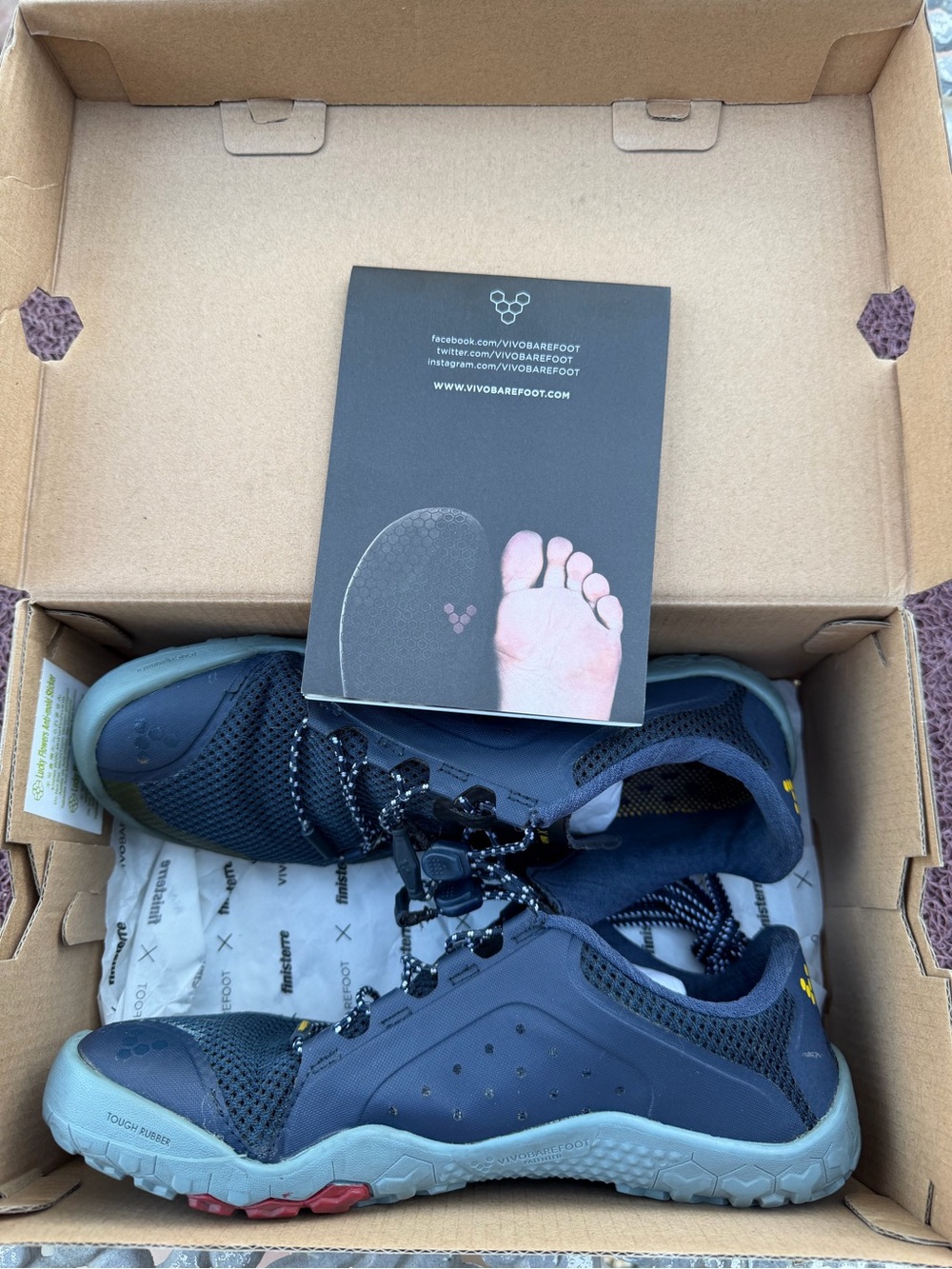 VIVOBAREFOOT PRIMUS TRAIL FG L.  Finisterre. With box. Size 38 EU. Women's 7.5 - Picture 2 of 6